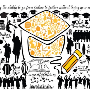 GRADUACIÓN SVG, Paquete Svg de Graduación, Cap de Graduación Svg, Siluetas de Graduación Svg, Archivos de Graduación para Cricut, Clase de 2024 Svg, PNG