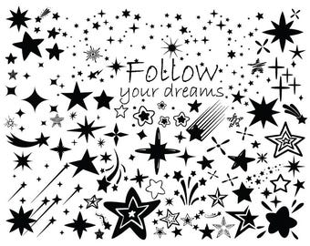 Star Svg - Star Bundle Svg - Sparkle Star Svg - Star Png - Star Clipart - Star Cricut Fİle - Twinkle Stars Svg -  Svg Files For Cricut