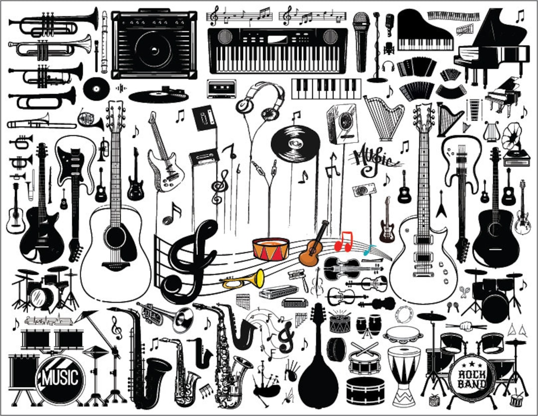 Musical Instruments Svg Musical Svg Musical Instruments Bundle Svg Musical Instruments Svg Musical Svg Musical Instruments Bundle Svg