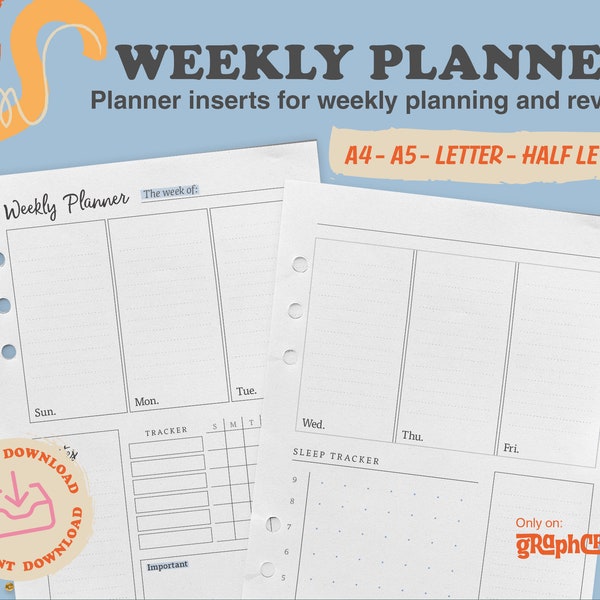 2021 Weekly Planner, weekly planner printable, weekly planner digital, weekly planner pdf, printable planner pages, planner for iPad.