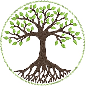 Tree of life embroidery design - machine embroidery - Tree of life embroidery pattern- Instant download