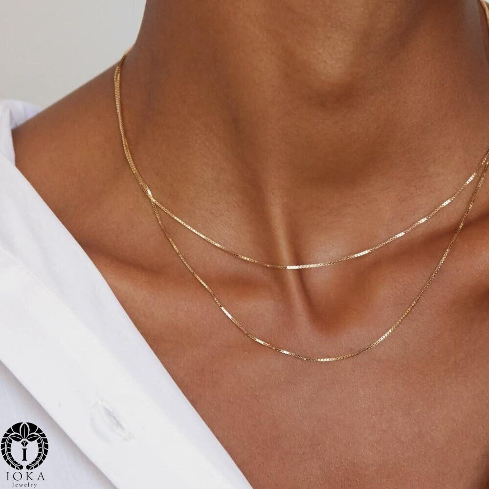 14K Yellow White OR TriColor Solid Gold 1.2mm Singapore Chain Necklace with Spring Ring Clasp Ioka 14K Yellow White OR TriColor Solid Gold 1.2mm Singapore Chain Necklace with Spring Ring Clasp Ioka
