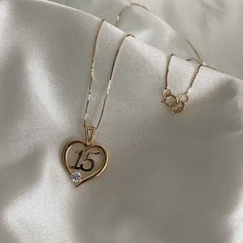 14K Yellow Gold Sweet 15 Years