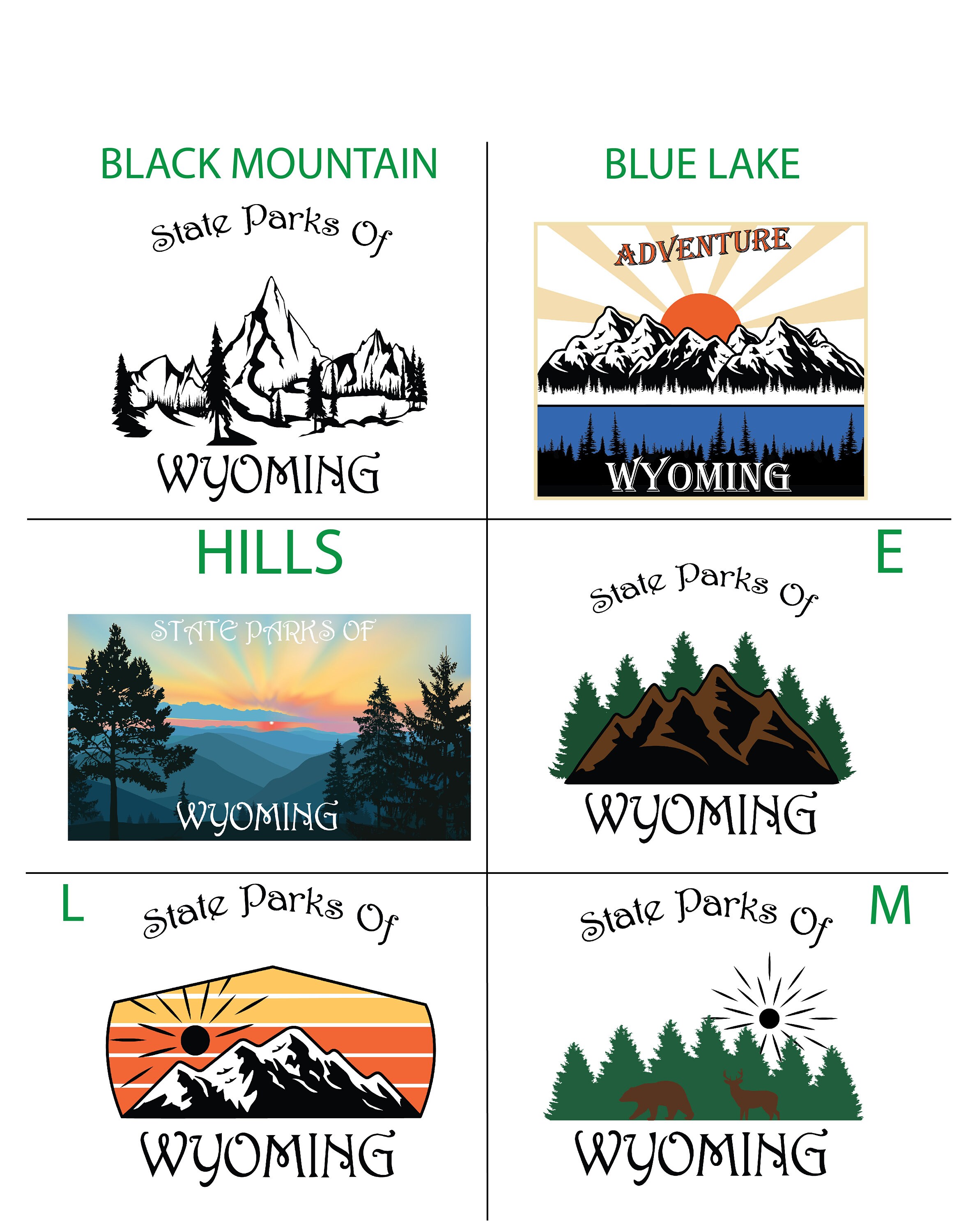 WY State Park Sign Wyoming State Park Checklist State Park - Etsy