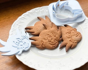 Cortador de galletas Goku, recorte de galletas de Dragon Ball, accesorio de cocina anime, regalo para fanáticos del manga