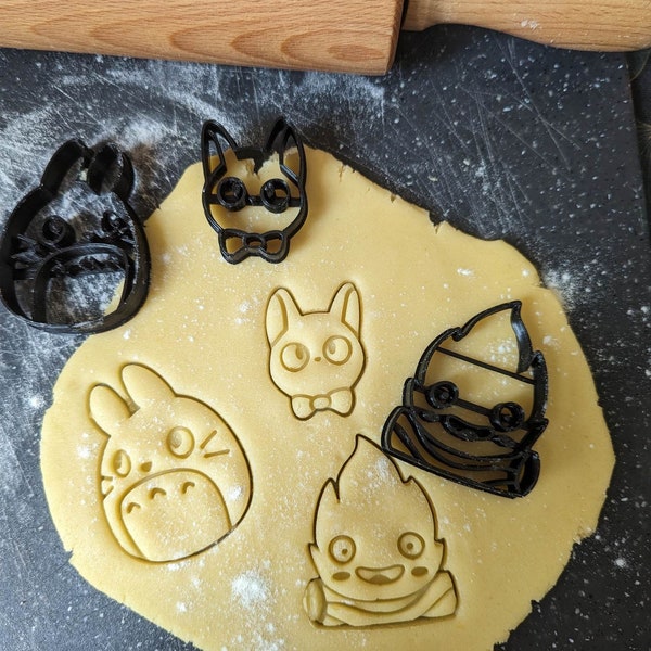 Emporte-pièces studio ghibli - créez des pâtisseries adorables, parfait pour biscuits & décos, surprise pour fans d'anime