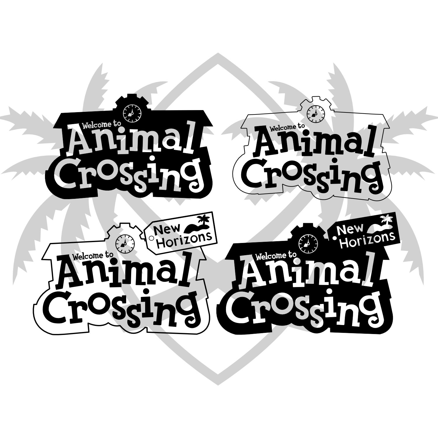 Animal Crossing SVG Bundle Pack Animal Crossing Svg Logos Alphabet