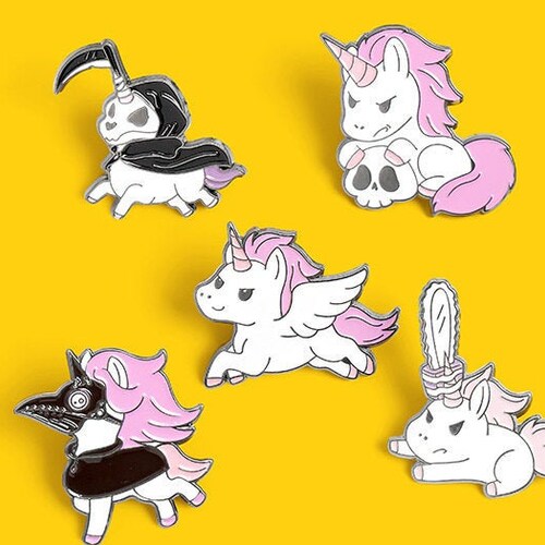Cartoon Cute Unicorn Pegasus Electric Saw Wing Death Skull - Etsy Cartoon Cute Unicorn Pegasus Electric Saw Wing Death Skull - Etsy