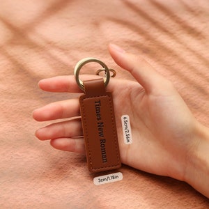 Custom Leather Key Chain, Personalised Text Leather Keyring, Ride Safe ...