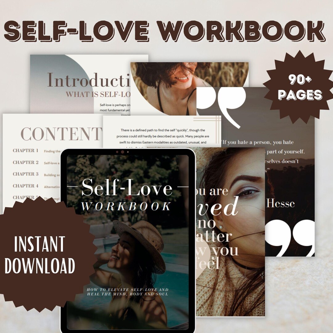 Self-love Workbook | Self Care Planner | Instant Download | Self Care Journal | Printable Self ...