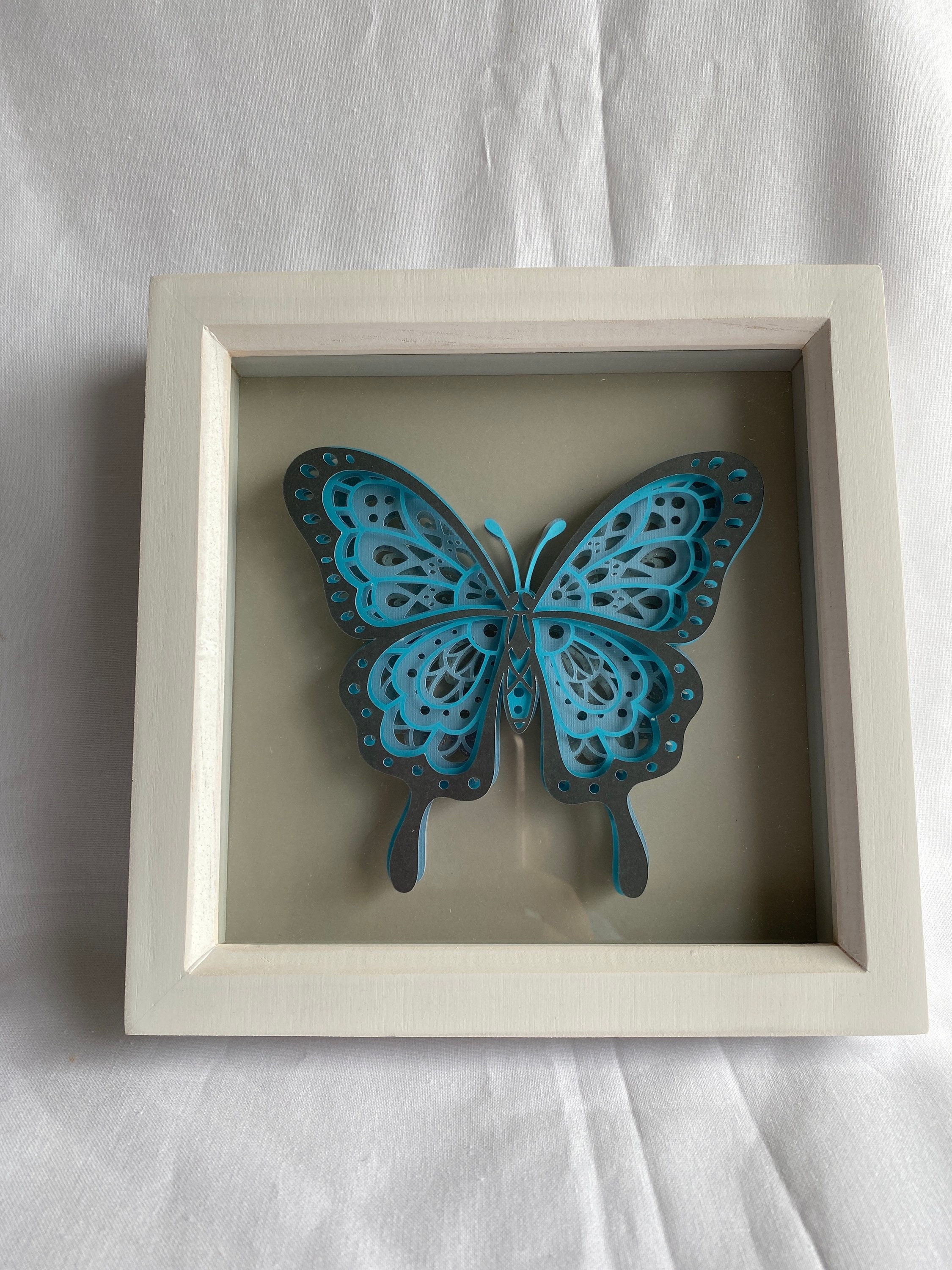 3 dimensional Butterfly shadow box Etsy