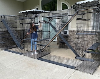 13 piece Urban Forest Catio Indoor Outdoor Cat Enclosure Pet Enclosure Cat Furniture Pet Furniture Etsy