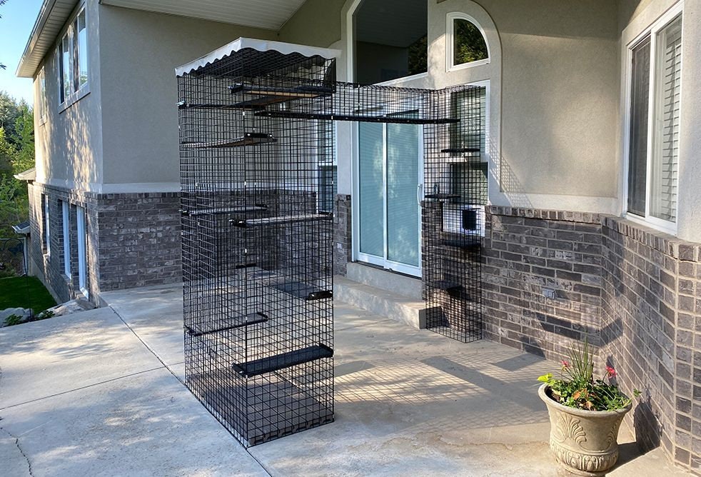 3piece Residential Retreat Catio Indoor & Outdoor Cat Enclosure, Pet