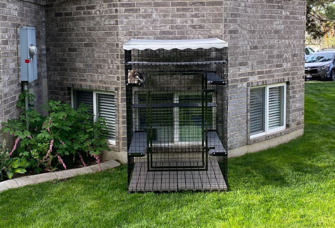 Catio 48 X 48 X 72 Indoor Outdoor Cat Enclosure Pet Enclosure Cat Furniture Pet Furniture Etsy