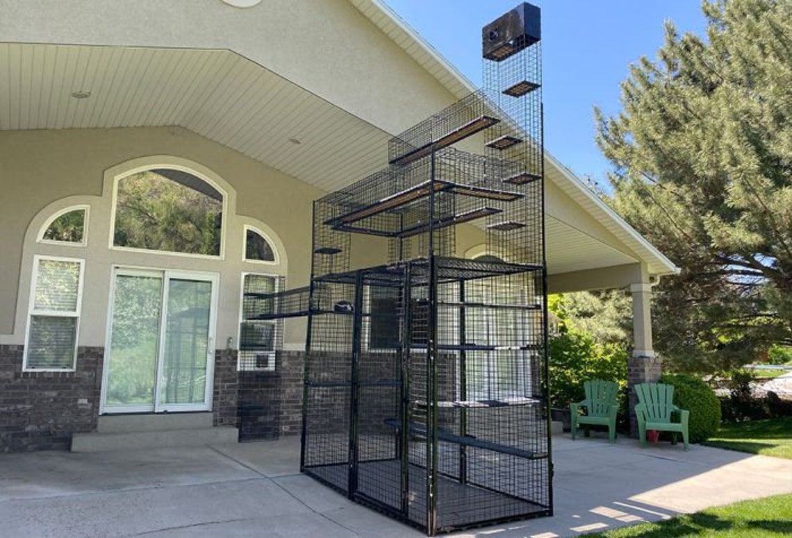 11piece Backyard Jungle Catio Indoor & Outdoor Cat Enclosure, Pet Enclosure, Cat Furniture, Pet