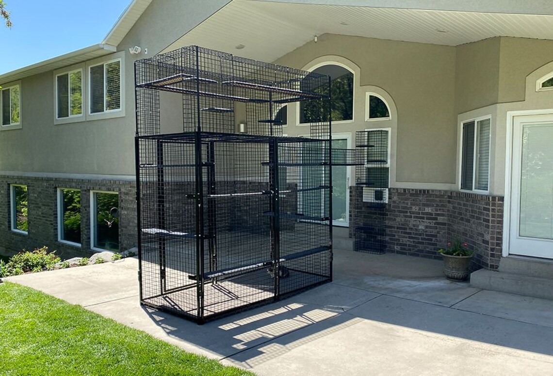 9piece Backyard Jungle Catio Indoor & Outdoor Cat Enclosure, Pet Enclosure, Cat Furniture, Pet