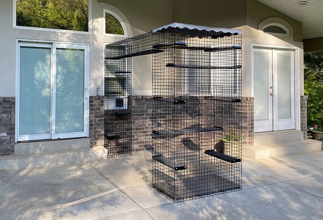 3piece Residential Retreat Catio Indoor & Outdoor Cat Enclosure, Pet