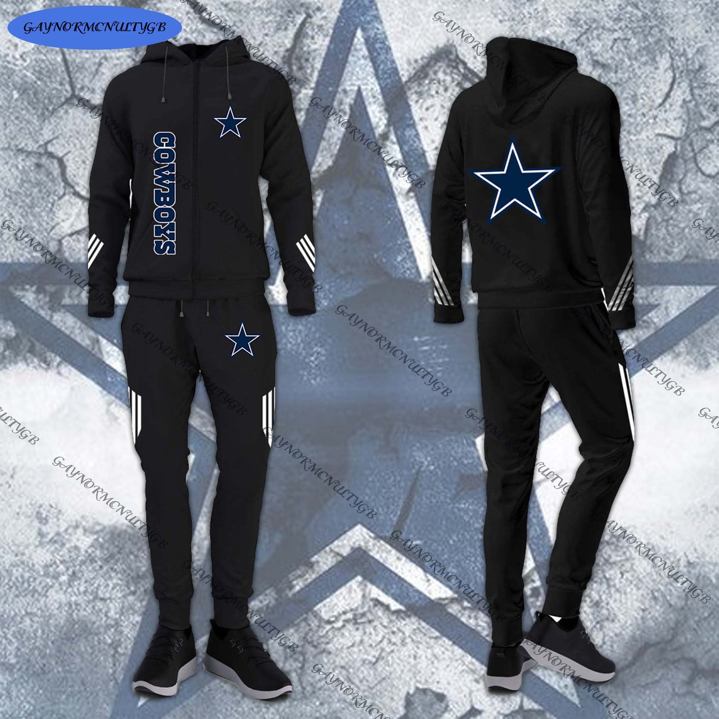 Dallas Cowboys Casual Sweatshirts Set Men's 2 Piece Etsy