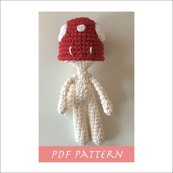 Stanley the Mushroom Guy Crochet Pattern | Mushroom PDF Pattern | Spiritfarer Crochet Pattern | Mushroom Buddies Amigurumi | Toadstool PDF