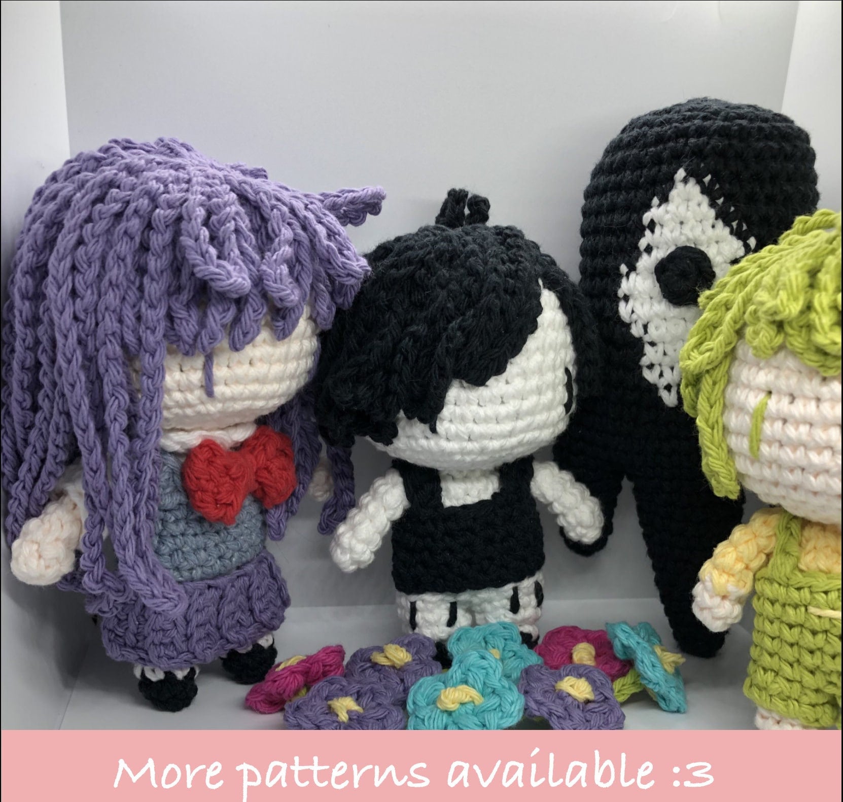 Omori and Basil Dream Form Amigurumi Plush Keychain Inspired 