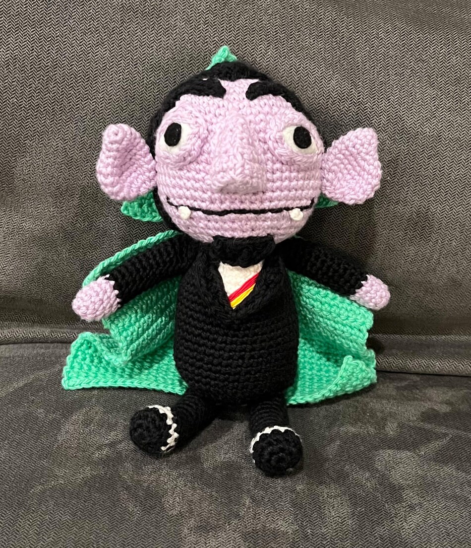 Vampire Weekend Croakerman Pattern Count the Vampire Crochet Pattern | Halloween Crochet Pattern - Etsy