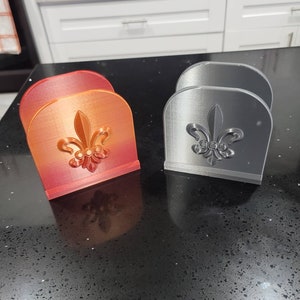 Porta-guardanapos Fleur De Lis | Cozinha | Pátio | Deck | Nova Orleans | Decorativo