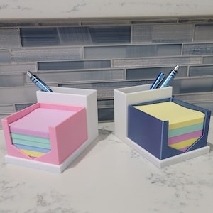 Desk Organizer with removeable box. Holds phone, pens, post-it notes, anything. 3D Printed. Organize your desk space today.