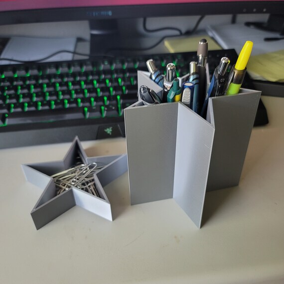 Stylish Pen Holder or Vanity Cup. Multi-Use Star Shape Cup.