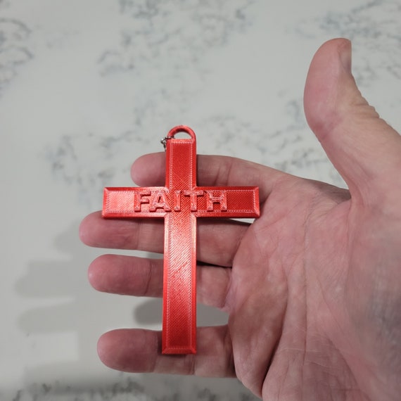 3D Printed Faith Keychain. In our world we all need FAITH to make it. Perfect reminder keychain to Keep the Faith.