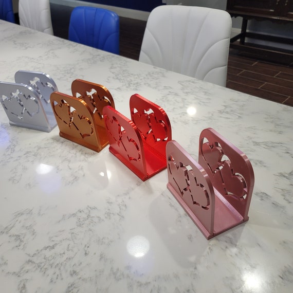 Double Heart Napkin Holder. 3D Printed Valentine's Décor.  Pick your favorite color. Stunning and Eye Catching