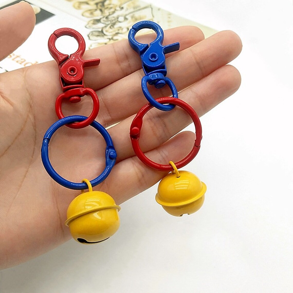 Bell Jingle Keychain Tiny Keyring Bag Accessories Gift Idea Etsy
