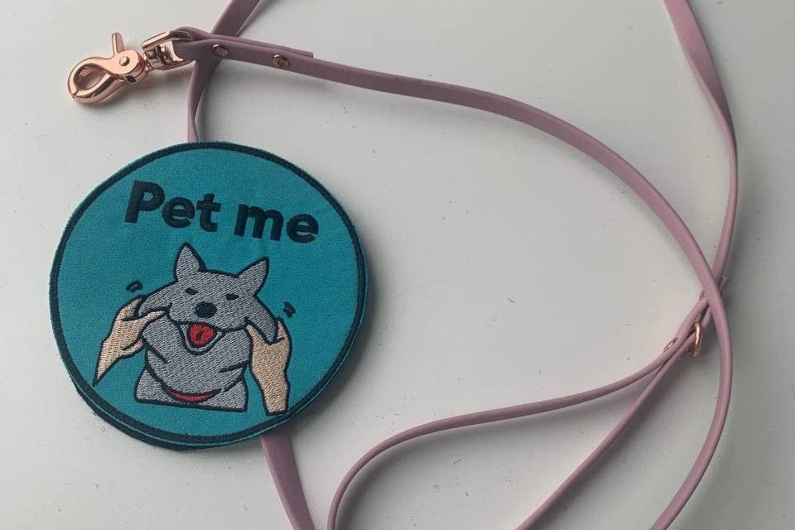 Velcro sign for dogs leash PET ME Etsy