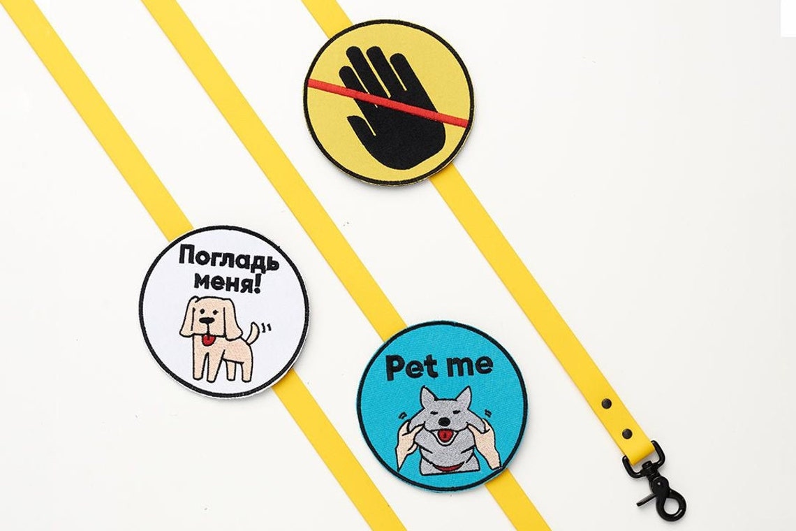 Velcro sign for dogs leash PET ME Etsy