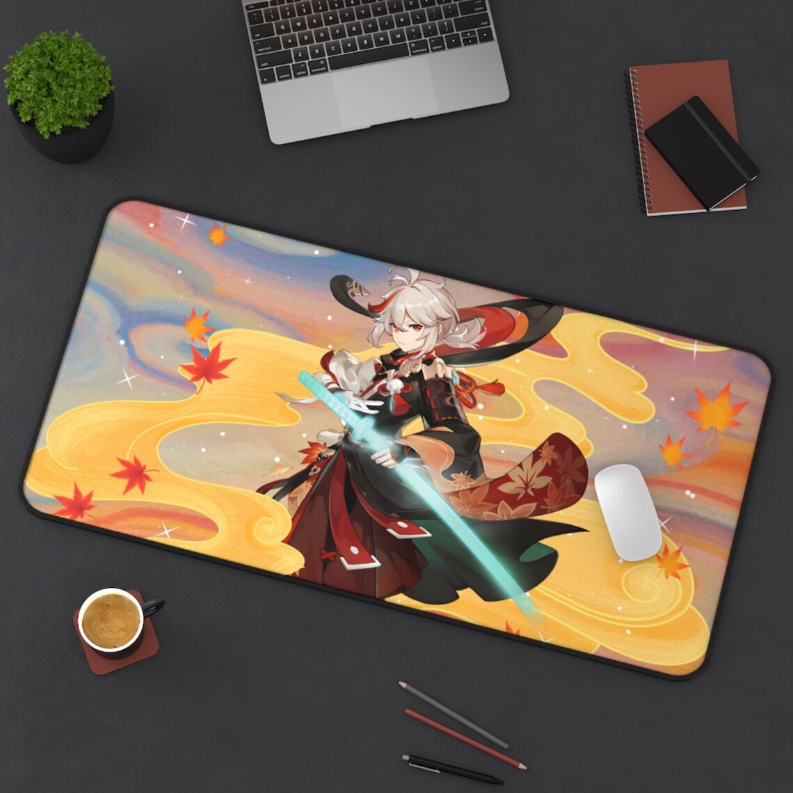 Genshin Impact Large Desk Mat Genshin Impact Kazuha Desk Mat Etsy
