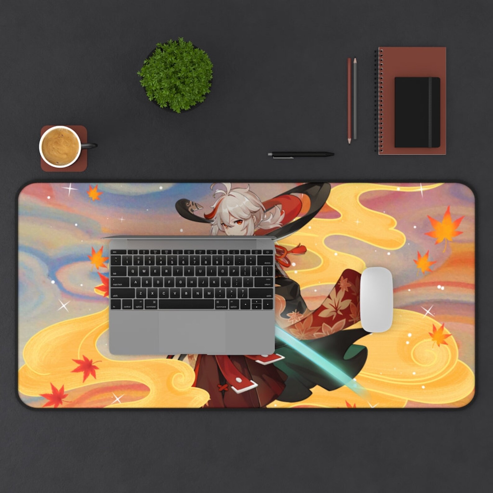 Genshin Impact Large Desk Mat Genshin Impact Kazuha Desk Mat Etsy
