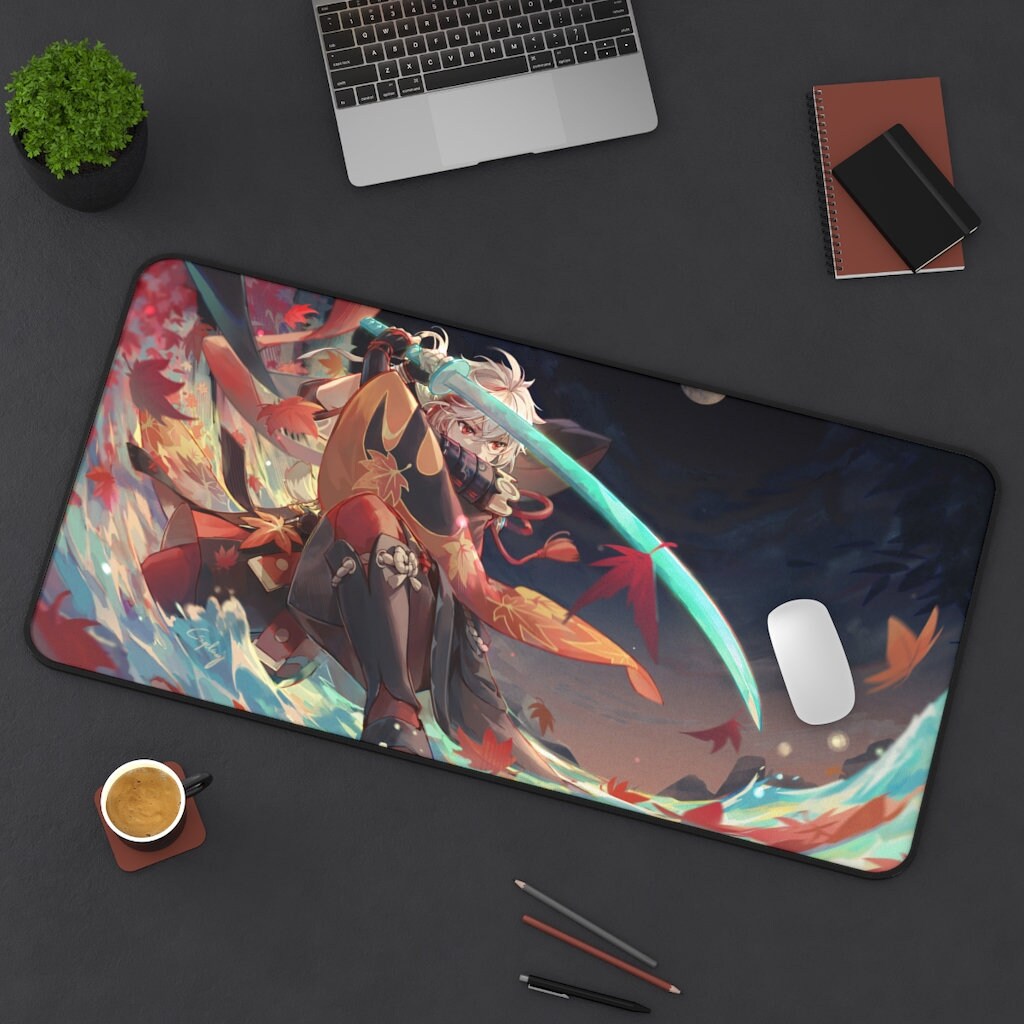 Genshin Impact Large Desk Mat Genshin Impact Kazuha Desk Mat Etsy
