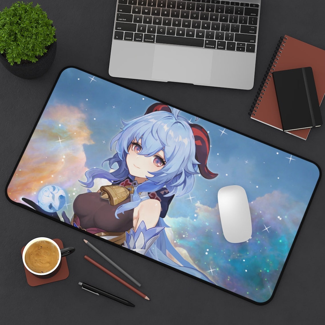 Genshin Impact Large Desk Mat Genshin Impact Ganyu Desk Mat Etsy