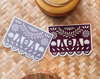 Adesivo Lambda Theta Alpha Papel Picado