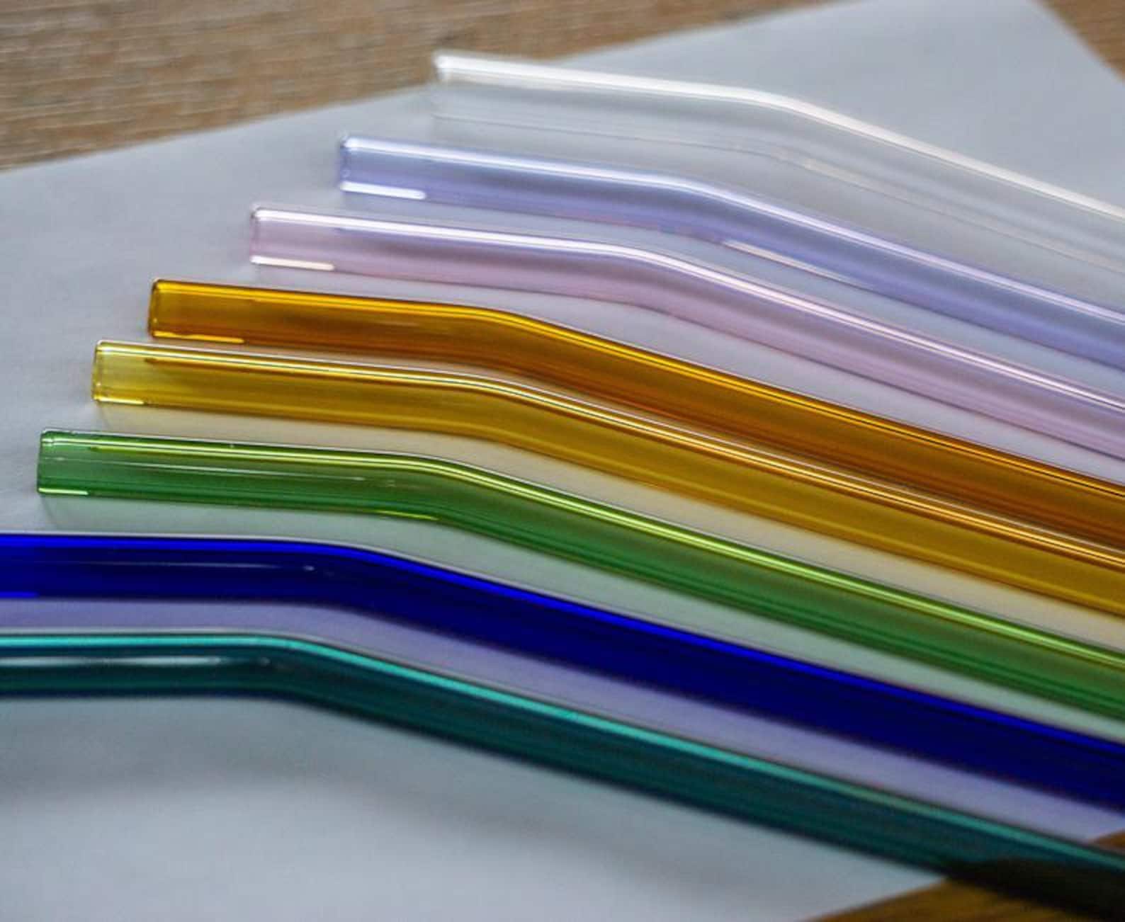 Reusable straws Glass straws handmade glass drinking straws Etsy