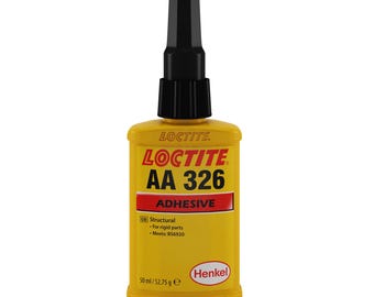 LOCTITE AA 326 10ml 50ml  is a general-purpose, 2-step, medium-viscosity acrylic adhesive for fast cure and high shear strength.