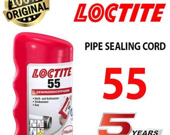 LOCTITE 55 50m  150m  designed for sealing of metal and plastic pipes and fittings. It needs no cure time and results in an immediate, meter