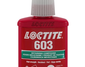 LOCTITE 603 10ml 50ml is a high-strength retaining compound. Designed for the bonding of cylindrical fitting parts, especially for sintered