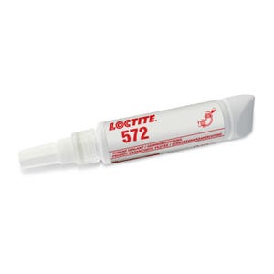 Peut inclure: Un tube blanc de produit d'étanchéité pour filetages Loctite 572. Le tube est étiqueté avec le nom du produit et le texte "Thread Sealant / Gewindedichtung Produkt d'étanchéité filetées / Schroevedraadafdichting".