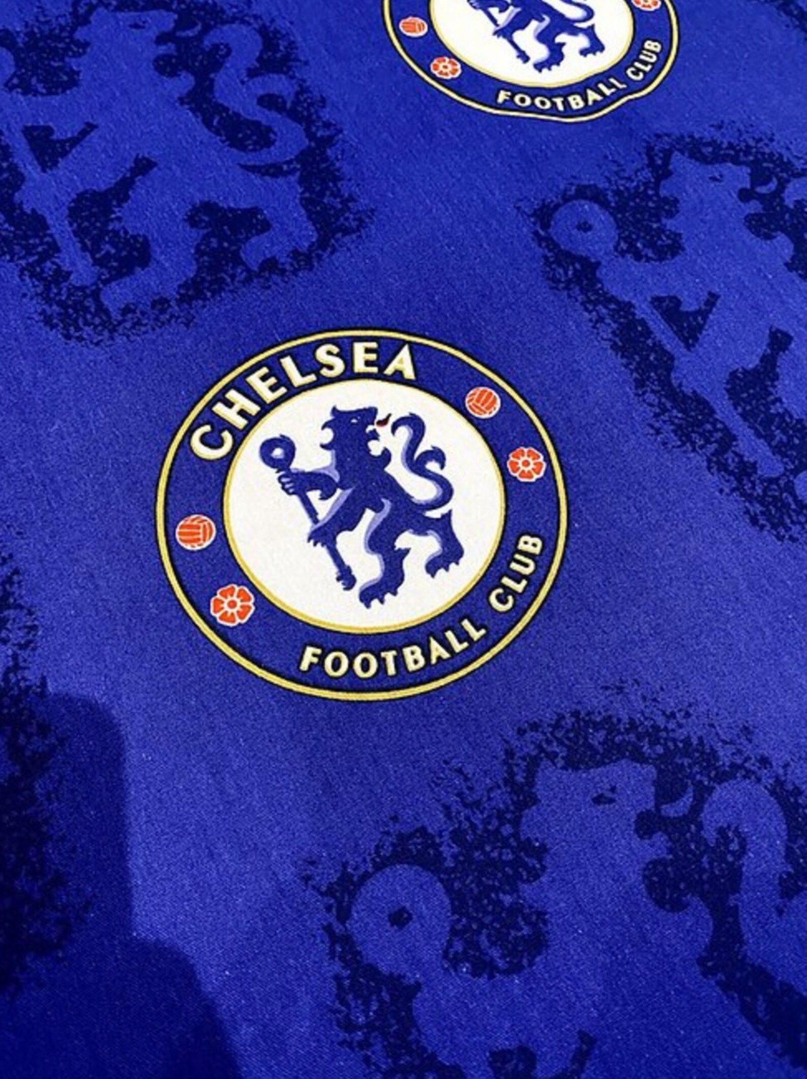 Chelsea Football Club Fabric remnant 69 wide 100 Etsy
