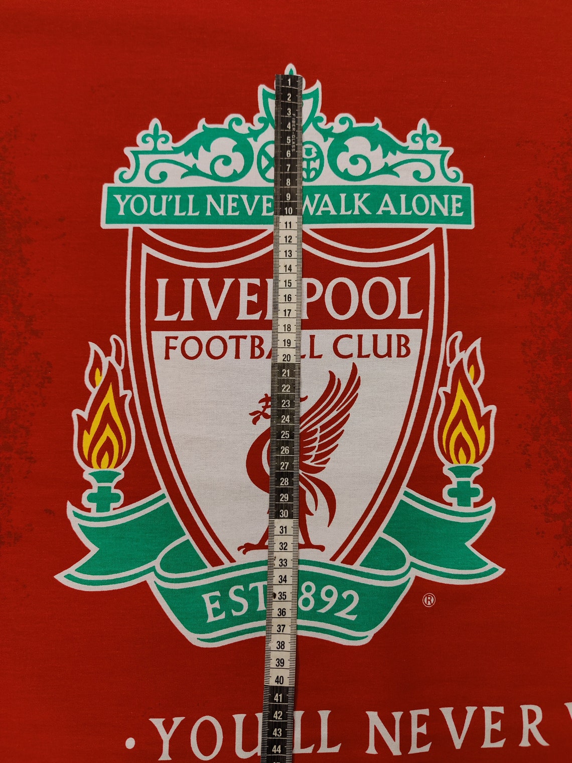 Liverpool Football Club Fabric 60 100 Cotton Etsy