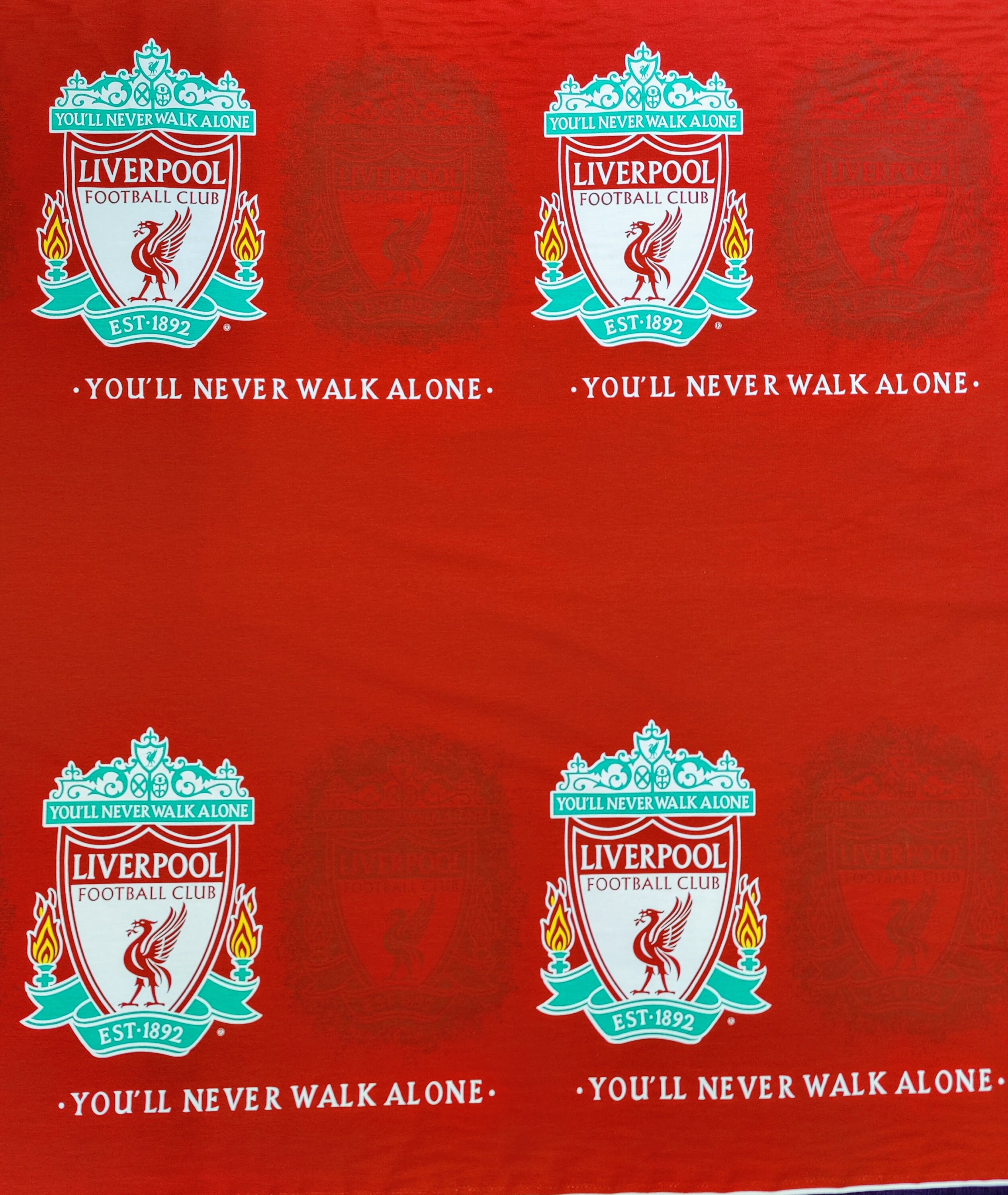 Liverpool Football Club Fabric 60 100 Cotton Etsy