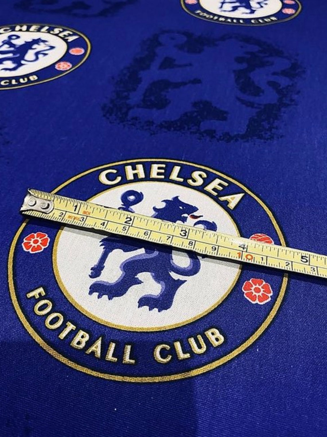 Chelsea Football Club Fabric Remnant 69 Wide 100 Etsy UK