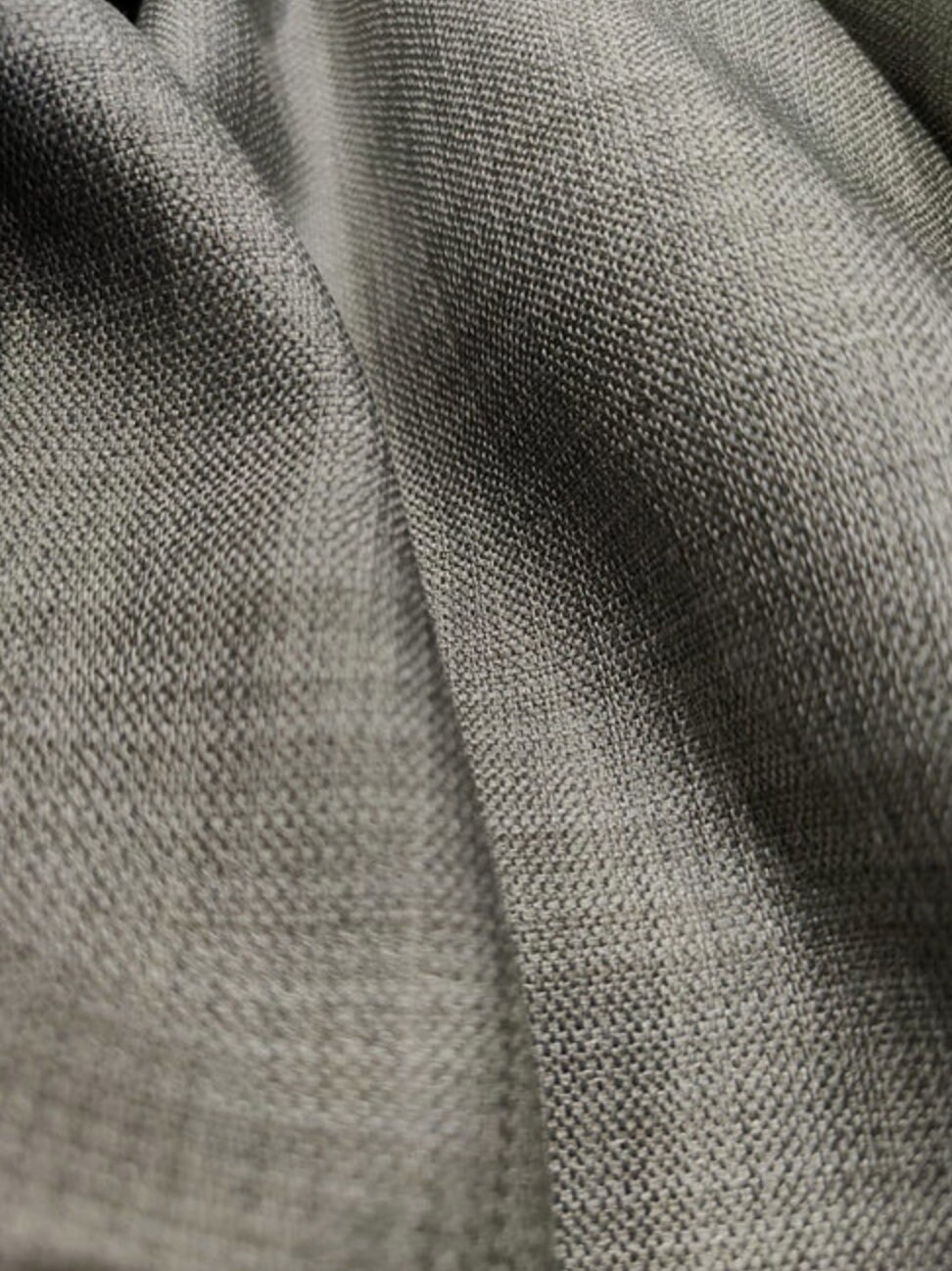 Grey/Silver Linen Look Upholstery Fabric 100 Polyester Fabric Etsy