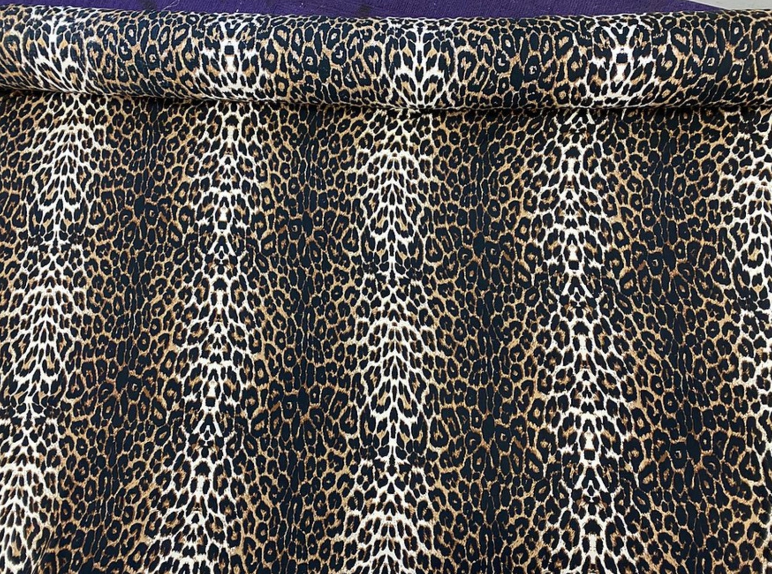 Leopard Print Viscose 100% Viscose Fabric | Etsy