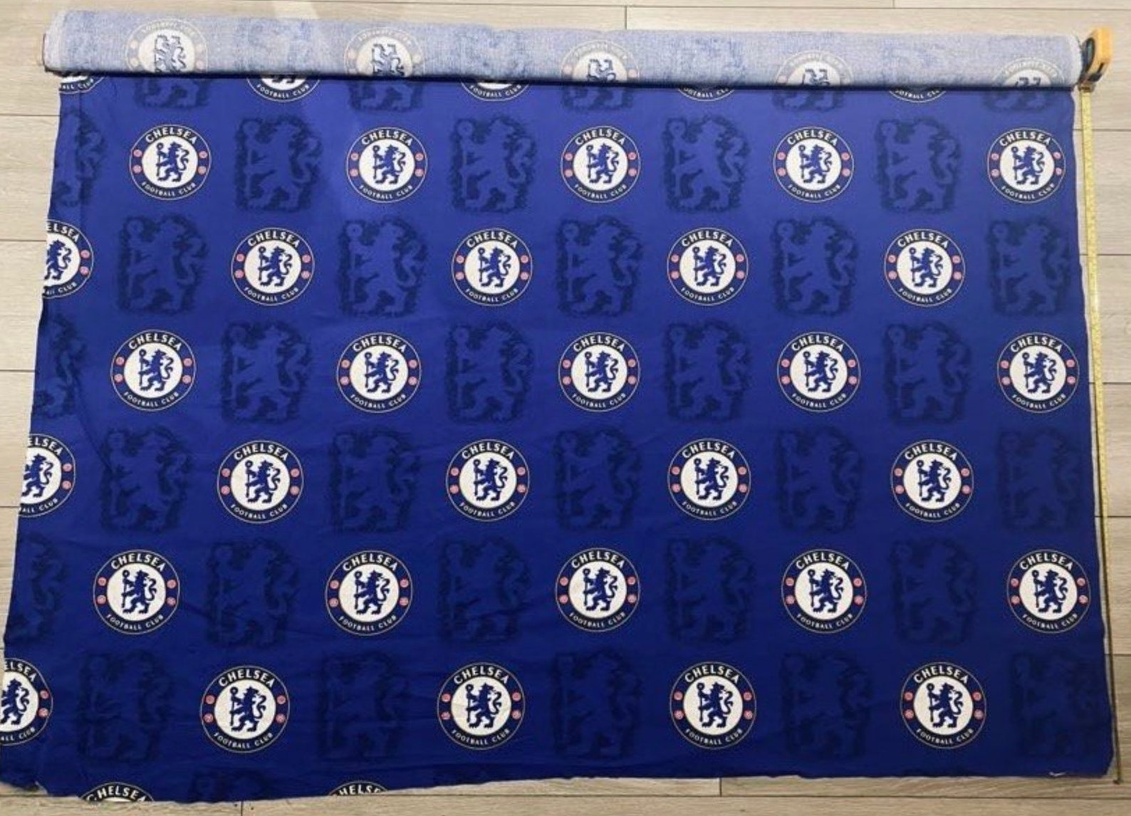 Chelsea Football Club Fabric Remnant 69 Wide 100 Etsy UK